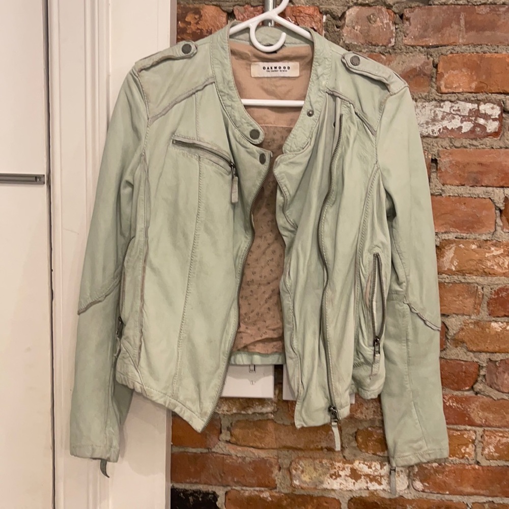 Oakwood leather distressed jacket